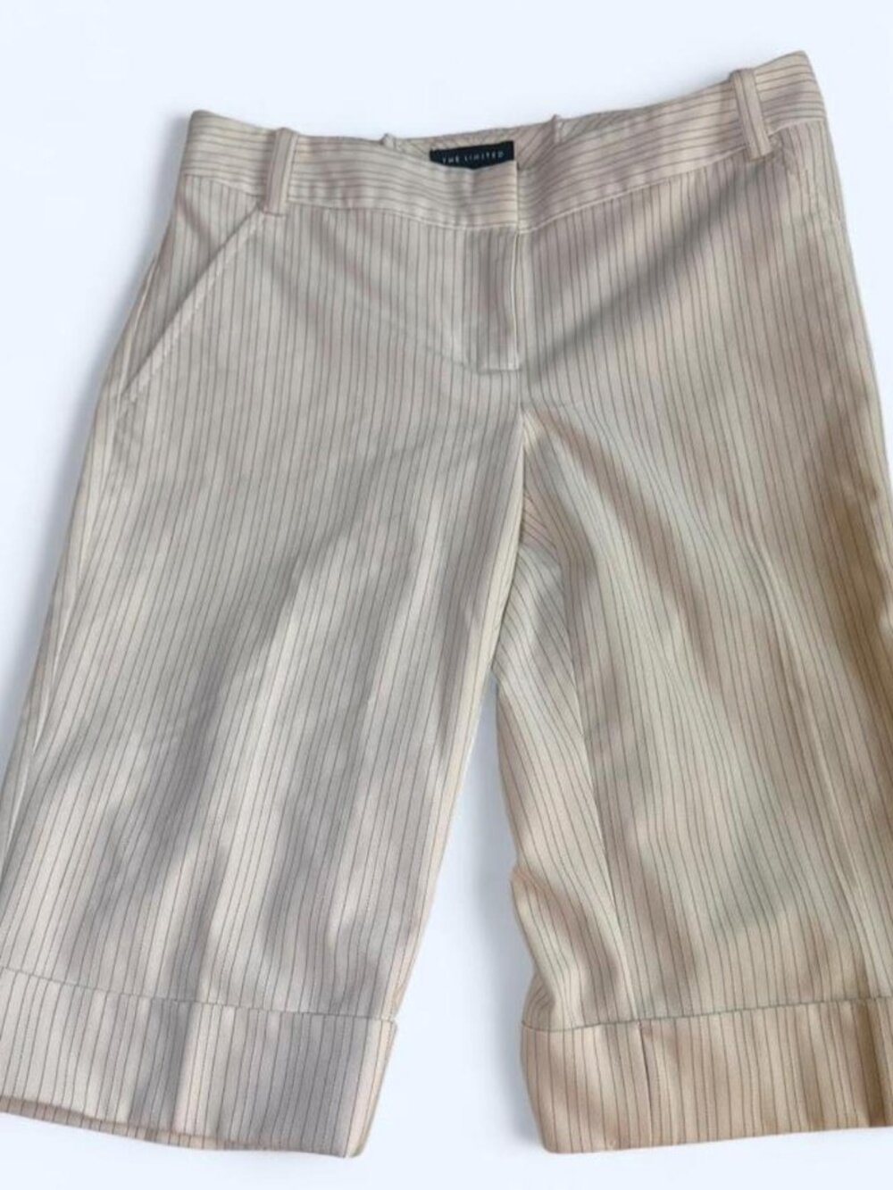 Y2K The Limited Low Rise Pinstripe Capri Pants Office Siren Size 0